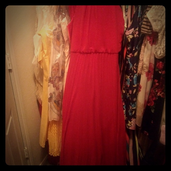 Red long night dress - Picture 1 of 2